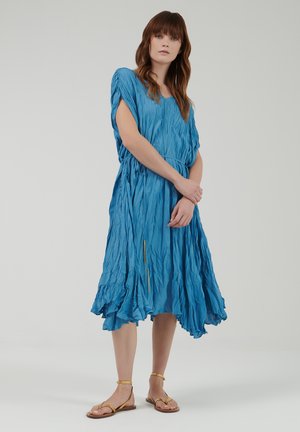 PLISSE KAFTAN - Robe de jour - dark blue