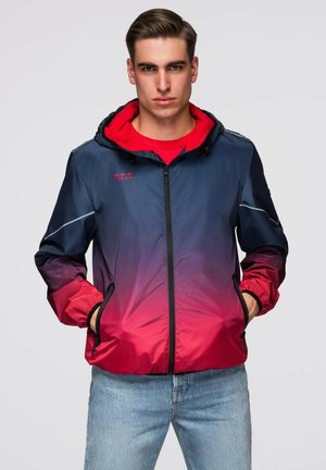 HOODED SPORTS C641 - Overgangsjakke - navy blue and red