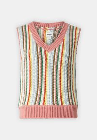 Wrangler CROPPED SWEATER VEST - Maglione - pink/multi-colored