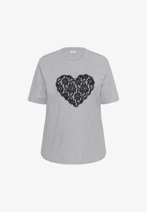 Kaffe Curve, - T-shirt z nadrukiem