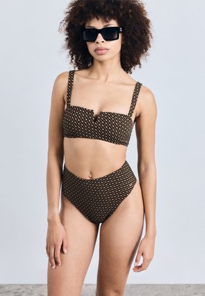 MONOGRAM BANDEAU - Πάνω μέρος μπικίνι - black/multi-coloured