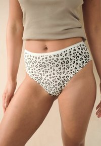 Next 4 PACK HIGH RISE - Īsās apakšbikses - black grey cream pink printed