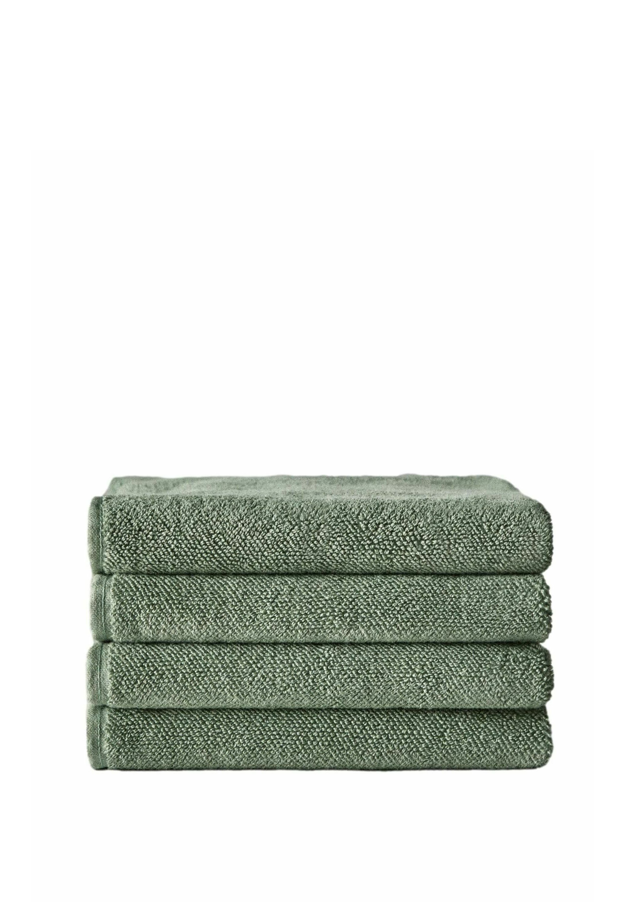 THE SET THE SET 4 PACK POPCORN TEXTURED HAND TOWELS - Handtuch - sage green/ grün