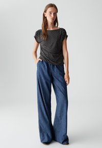 OPUS REGULAR FIT PRINT - Camicetta - coal blue