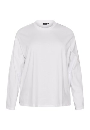 Zizzi, BASIC T-SHIRT MIT LANGEN ÄRMELN - Μπλούζα με μακριά μανίκια - weiß