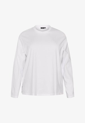 Zizzi, BASIC T-SHIRT MIT LANGEN ÄRMELN - Μπλούζα με μακριά μανίκια - weiß