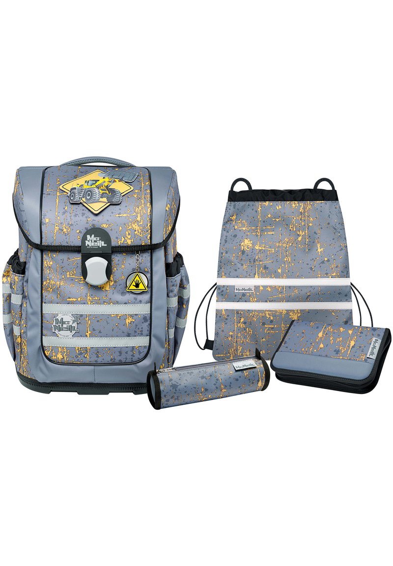 Kinder Schulranzen & Sets | McNeill 5 SET Schulranzen Set steel/gunmetal - LZ39293 Kinder Schulranzen & Sets | McNeill 5 SET Schulranzen Set steel/gunmetal - LZ39293