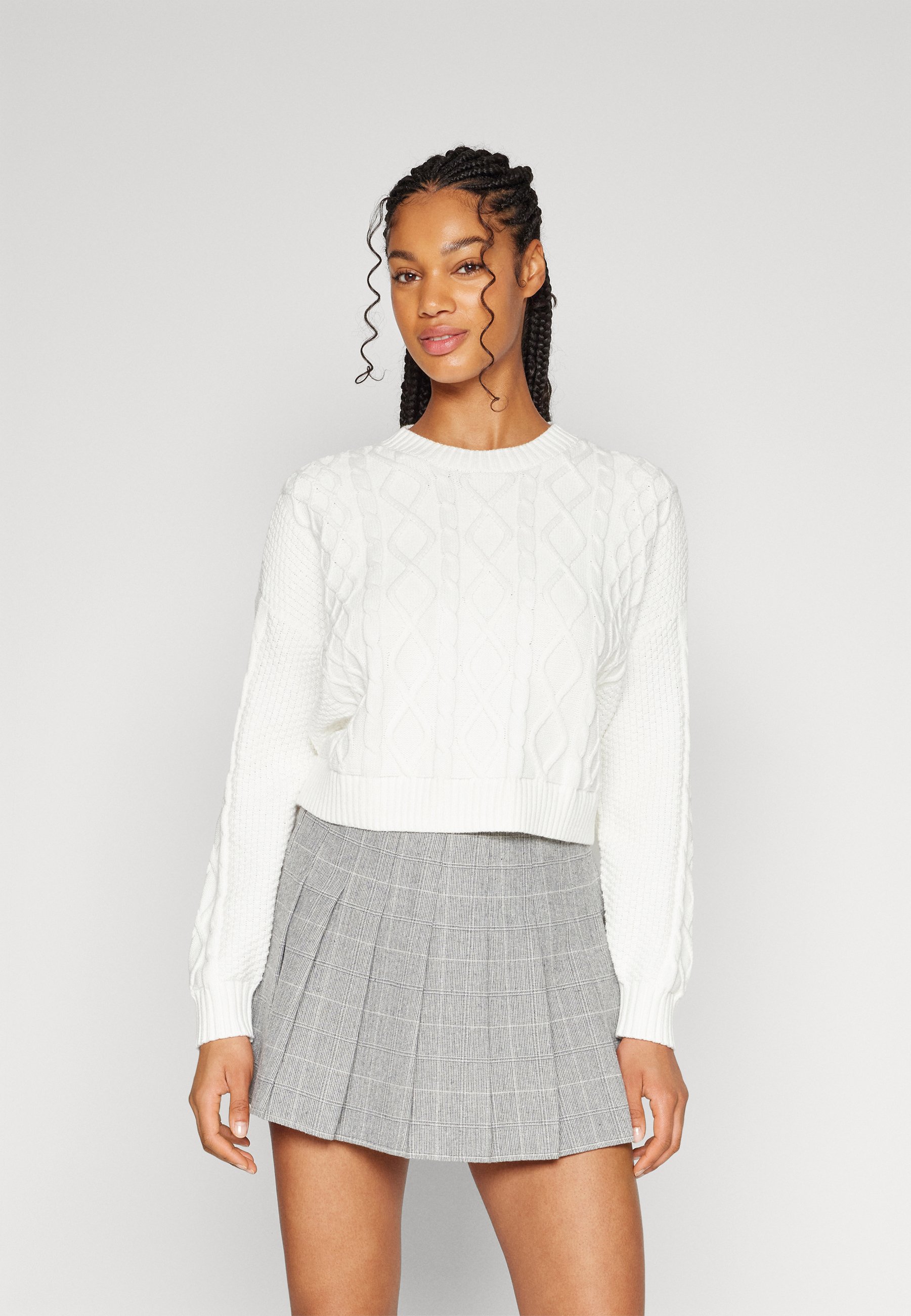 cable knit crew sweater hollister