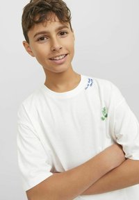 Jack & Jones Junior Majica kratkih rukava s printom - cloud dancer
