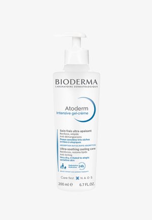 Bioderma Atoderm Intensive Gel-Creme in der Pumpflasche für eine ultra-beruhigende Pflege sehr trockener, irritierter, atopisch-sensibler Haut, 200 ml.