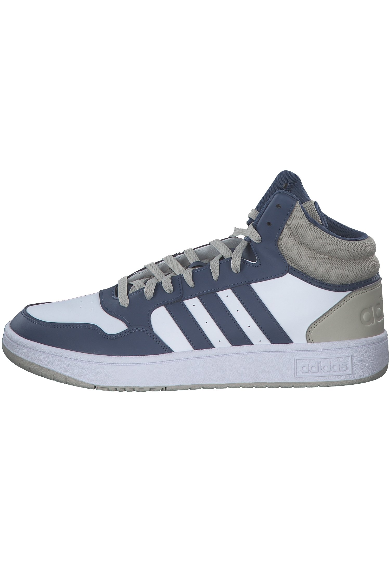 adidas gazelle silver green womens Adidas Hoops 3.0 Mid Kids' Shoes White-Black-Beige main image 0
