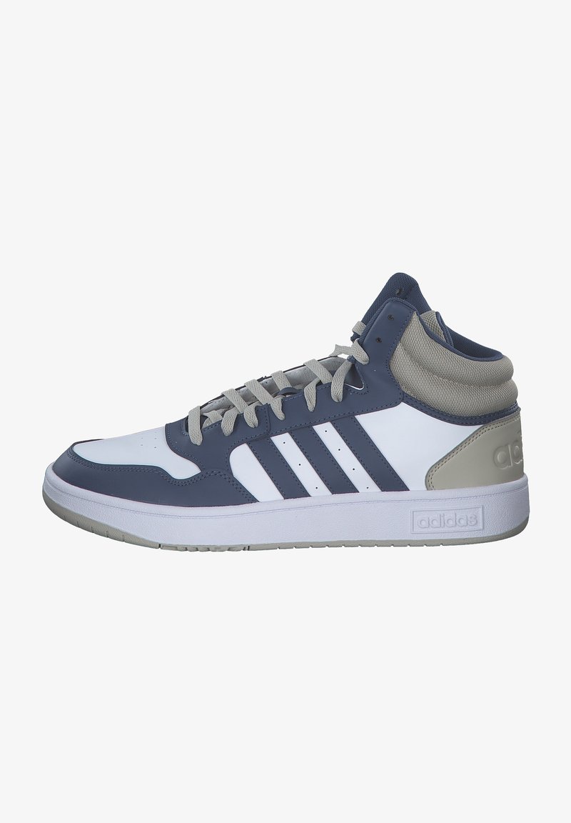 adidas Originals HOOPS 3.0 MID - Sneakers alte - weiß blau
