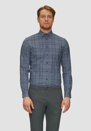 TAILORED FIT KARIERTES STRETCH - Hemd - navy