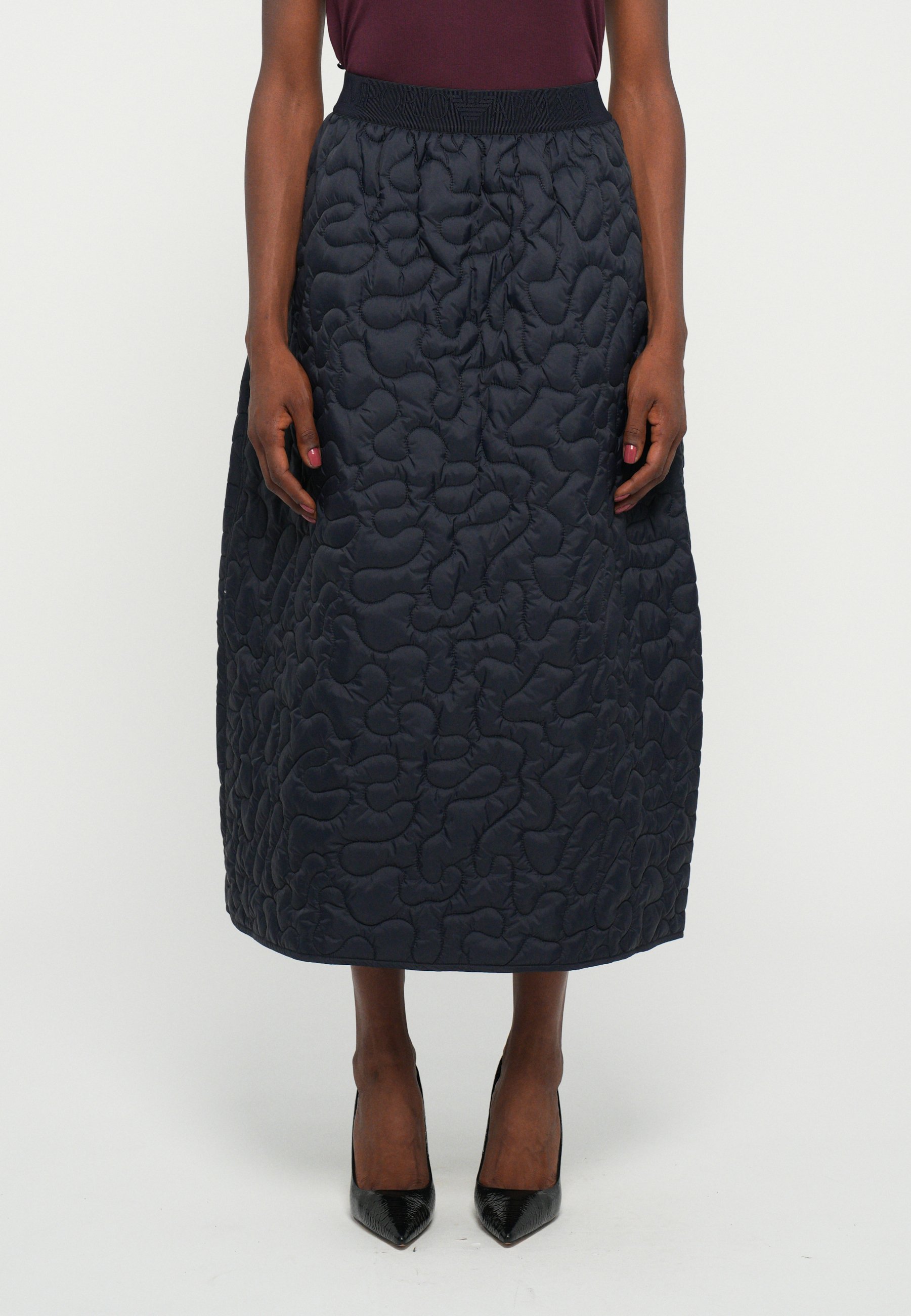 Emporio Armani SKIRT - A-line skirt - sky captain/blue