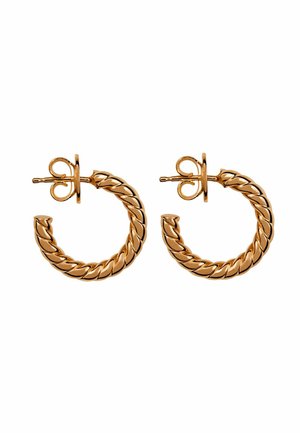 DE ARO MEDIANOS  BAÑADA  CON TEXTURA GALLONADA - Pendientes - rose gold-coloured