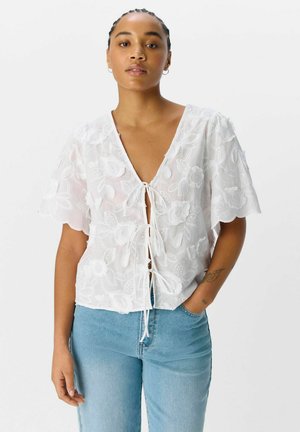 VORN GEBUNDENES - Bluse - white