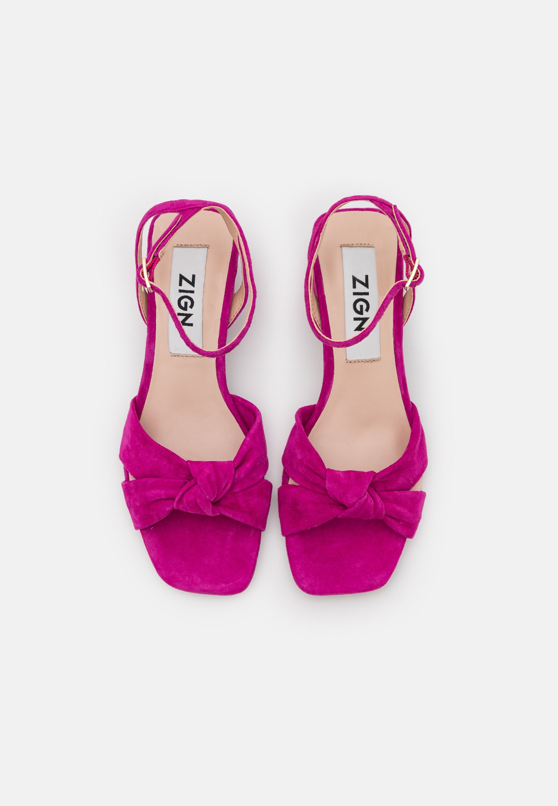 Zign LEATHER - Sandalen - pink/donkerroze - Zalando.nl