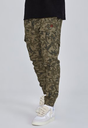 SIKSILK Kargopüksid - green camo