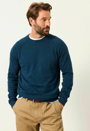 FatFace, TALL FIT - CREW NECK KNITTED JUMPER - Strickpullover - dark teal