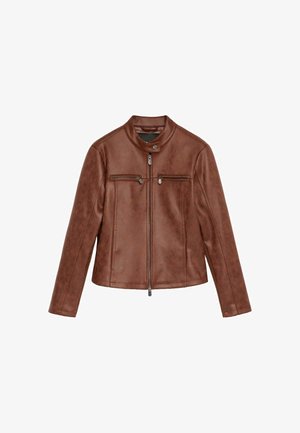 Desigual, Imitatieleren jas - brown