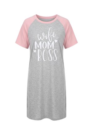 Mr Ukko WIFE MOM BOSS - Camisón - grey and pink