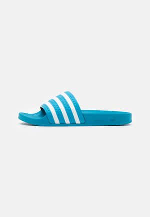 ADILETTE UNISEX - Mules - sonic aqua/footwear white/sonic aqua