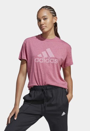 W WINRS 3.0 - Print T-shirt - pink strata mel white