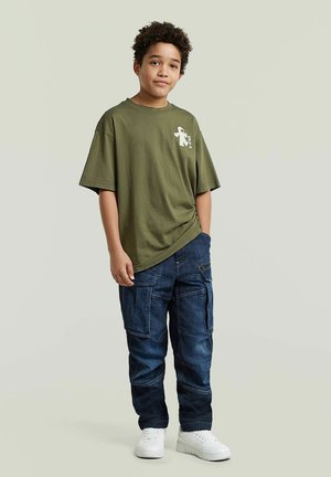 G-STAR, BOYS ROVIC ZIP REGULAR TAPERED JEANS - Jeans Relaxed Fit - dark used