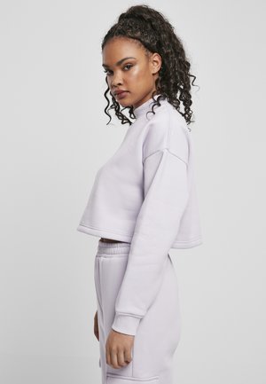 Urban Classics OVERSIZED HIGH NECK CREW - Felpa - softlilac