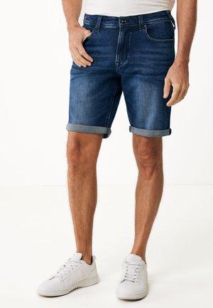 STEVE MID WAIST REGULAR LEG - Jeansshort - dark used