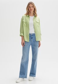 OPUS FAPPEL - Button-down blouse - avocado
