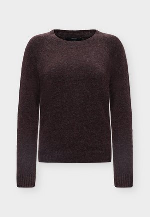 Vero Moda, VMDOFFY O NECK - Πουλόβερ - windsor wine/black melange