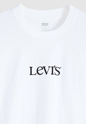 Levi's®, VINTAGE FIT GRAPHIC TEE 501 BLUES VW WHI - T-shirt print - record swap egret - whites