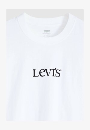 Levi's®, VINTAGE FIT GRAPHIC TEE 501 BLUES VW WHI - T-Shirt print - record swap egret - whites