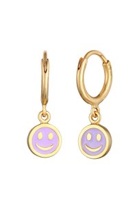 Elli HOOPS SMILING FACE - Øreringe - gold-coloured