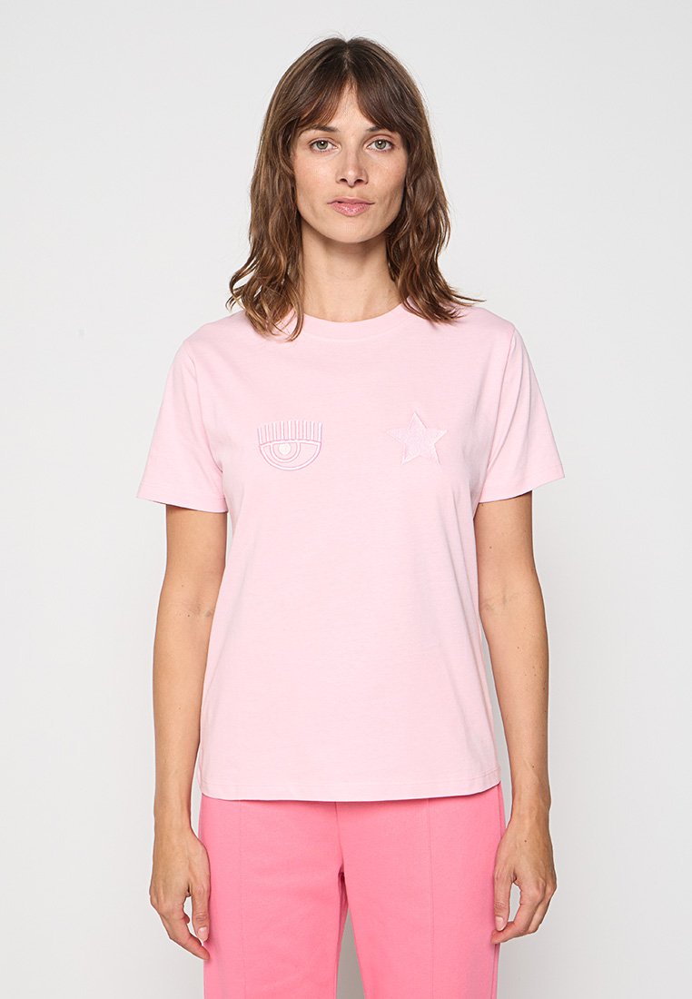 CHIARA FERRAGNI T-shirt print donkerroze