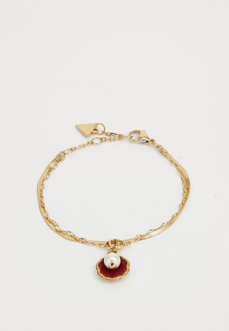 Guess SEASHELL - Armbånd - yellow gold-coloured/fuchsia