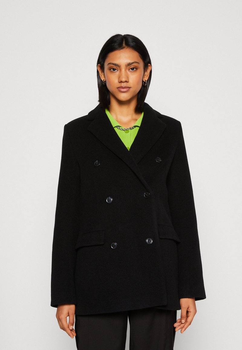 Samsøe Samsøe Kurzmantel - black/schwarz - Zalando.ch