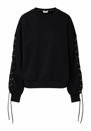 LIU JO, LIU JO SWEATSHIRT MIT SCHNÜRUNGEN - Φούτερ - black