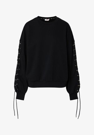 LIU JO, LIU JO SWEATSHIRT MIT SCHNÜRUNGEN - Sweatshirt - black