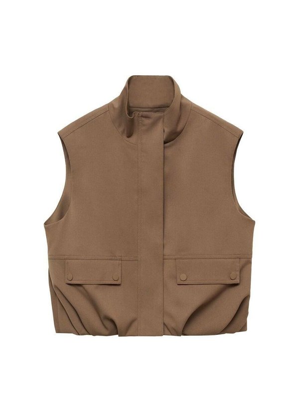 OLIANA - Waistcoat - marron moyen4