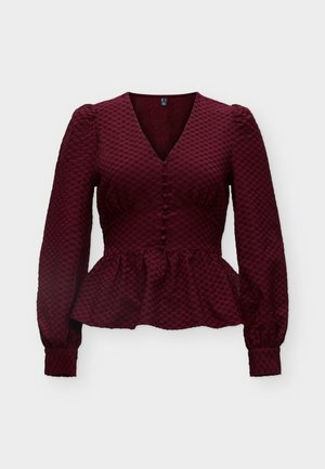 Vero Moda, VMAUGUSTA BUTTON TOP - Μπλούζα - windsor wine