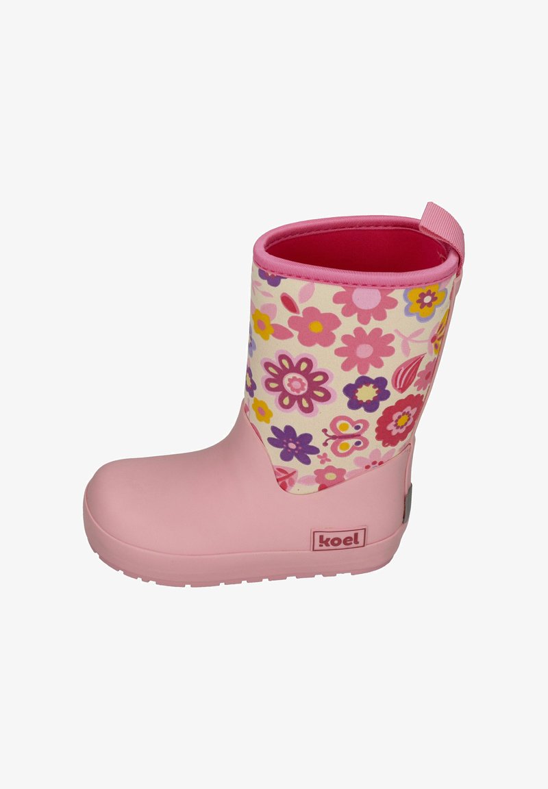 koel BAREFOOT - Wellies - fuchsia flowers
