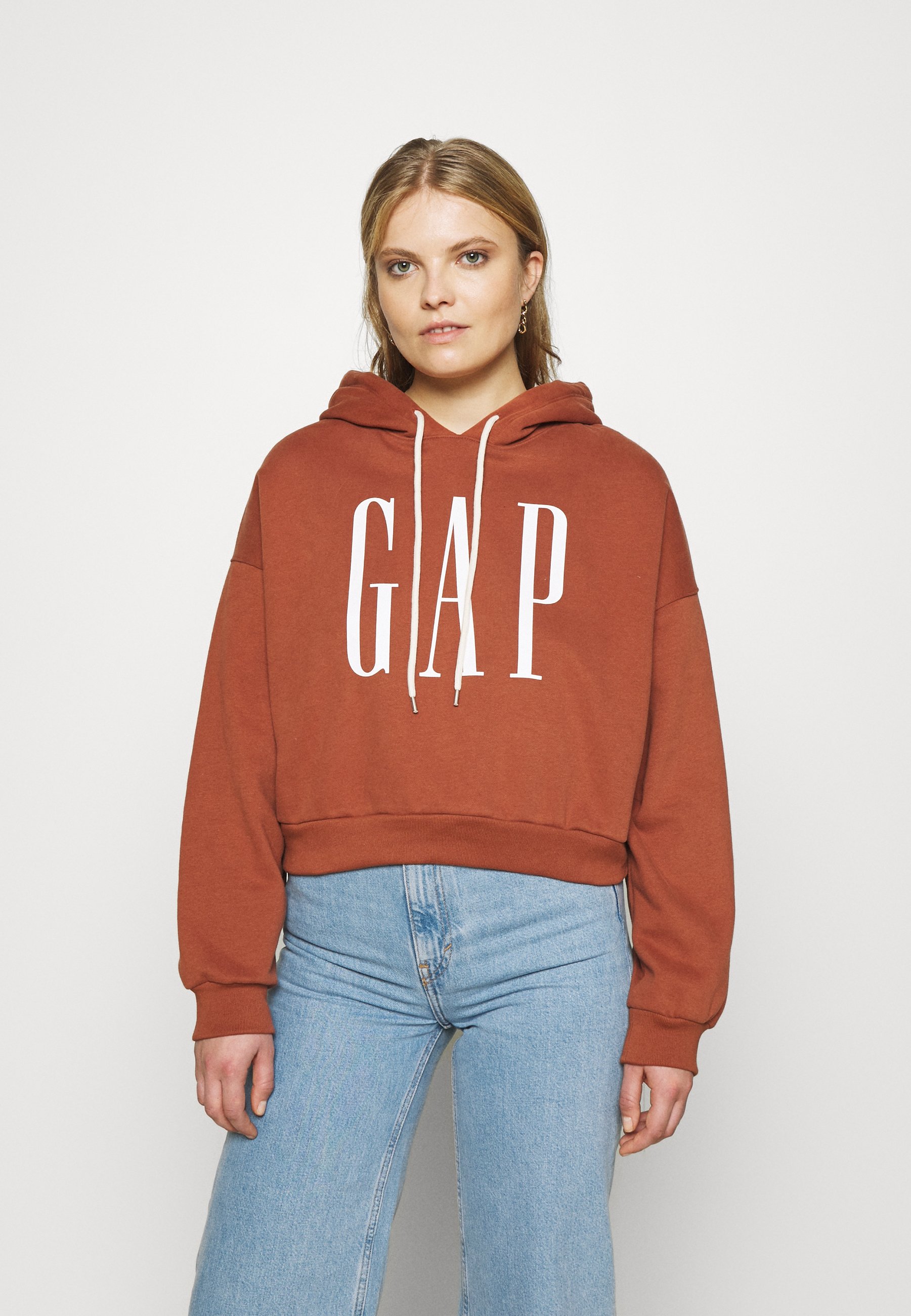 GAP TALL CROP - Sweatshirt - saddle 