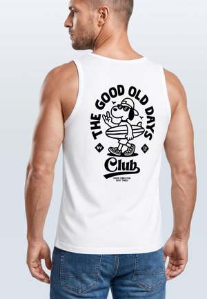 Neverless TANKTOP HERREN MIT GRAFIK-PRINT - RETRO DESIGN GOOD OLD DAYS - - Top - weiß