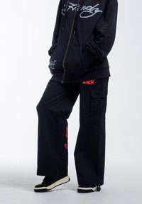 Ed Hardy DRAG-FLAME  - Cargo trousers - black