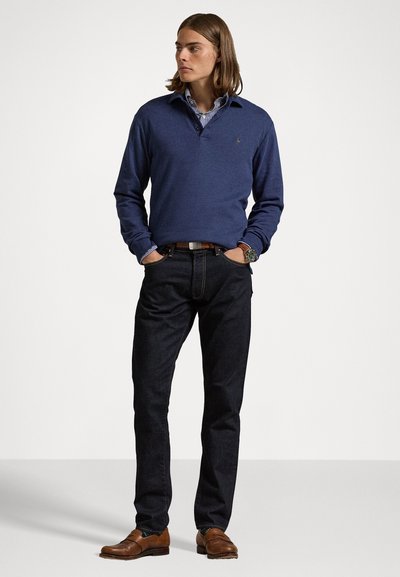 Polo Ralph Lauren LUXURY JERSEY POLO SHIRT - T-shirt à manches longues - spring navy heather