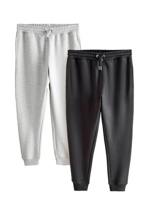 REGULAR FIT RICH JOGGERS 2 PACK  - Tepláky - black grey marl