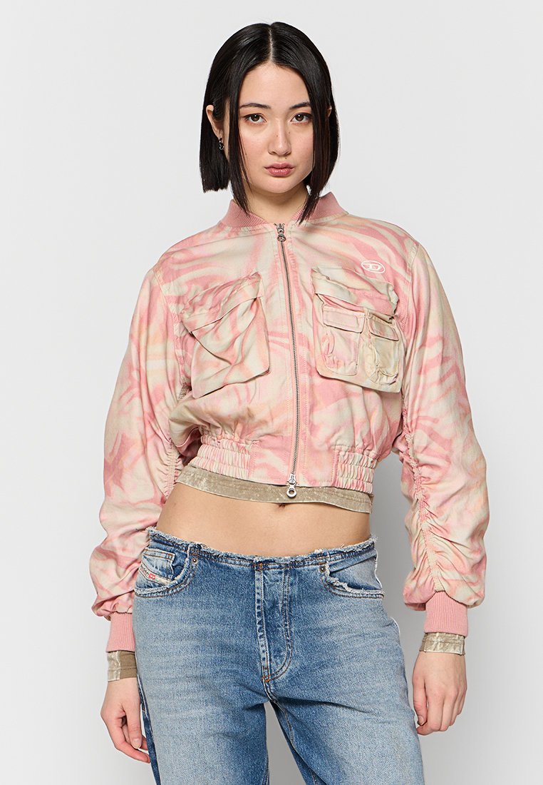 Diesel Bomberjacks donkerroze