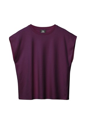 Stradivarius, B06 BASIC DROPPED-SHOULDER T-SHIRT 02504444 - T-shirt basic - dark purple
